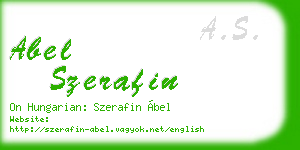 abel szerafin business card